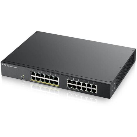 Zyxel GS1900-24EP Géré L2 Gigabit Ethernet (10/100/1000) Connexion Ethernet, supportant l'alimentation via ce port (PoE) Noir