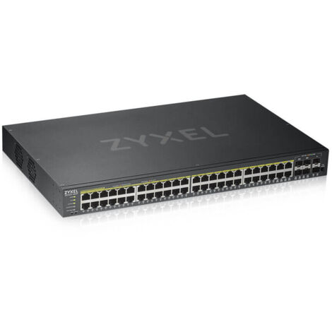 Zyxel GS1920-48HPV2 Gestito Gigabit Ethernet (10/100/1000) Supporto Power over Ethernet (PoE) Nero