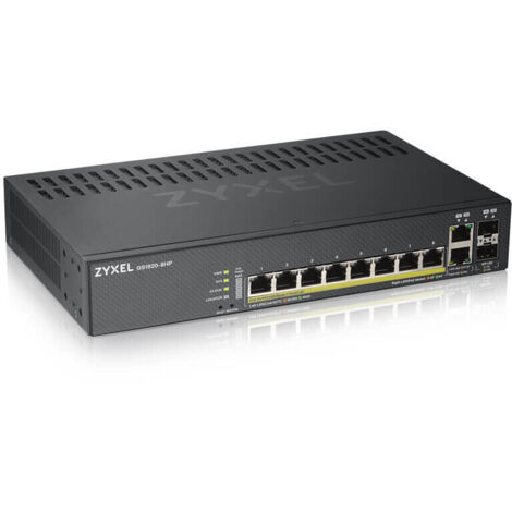 Zyxel GS1920-8HPV2 Switch di Rete Gestito 8 Porte Gigabit Ethernet PoE Nero
