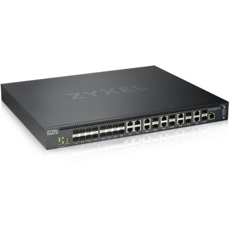 Zyxel XS3800-28 Gestito L2+ 10G Ethernet (100/1000/10000) Nero