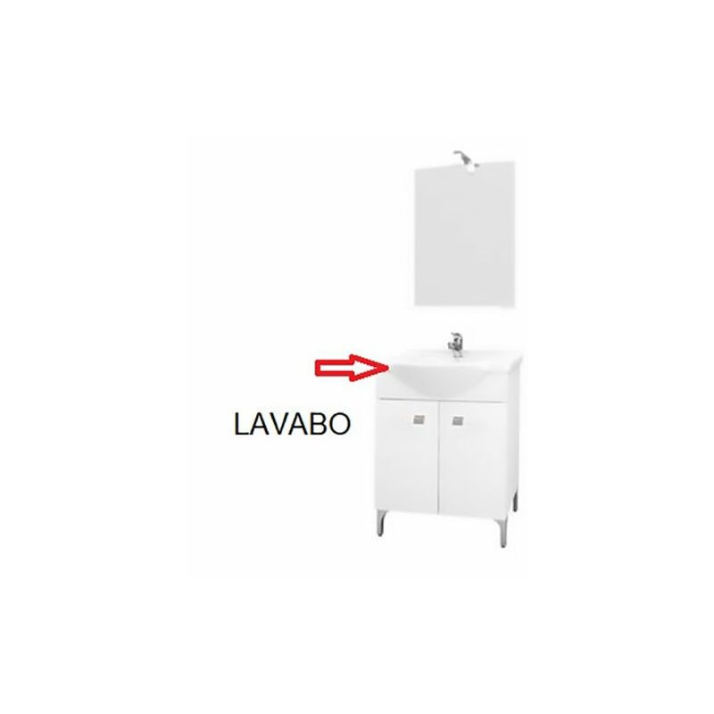 Image of Marca - zz-lavabo x mobile bagno bianco desy CM.57