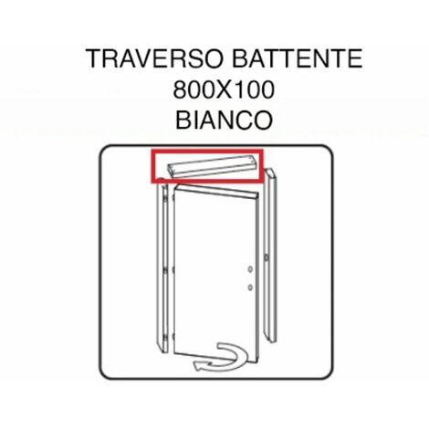 ZZ-TRAVERSO BATTENTE X PORTA MICROTEC FRASSINO/BIANCO 210X70