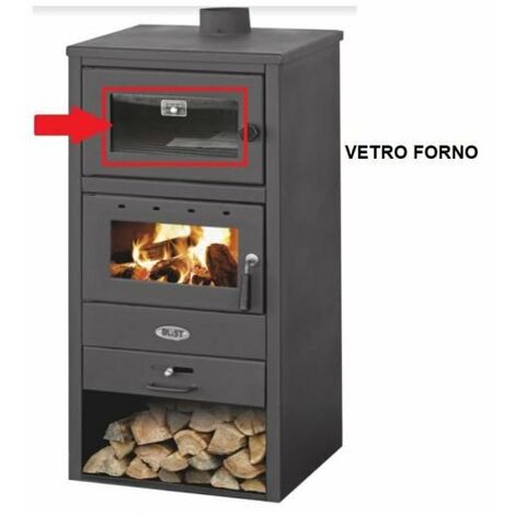 ZZ-VETRO FORNO X STUFA A LEGNA C/FORNO MOD. BLIST BR
