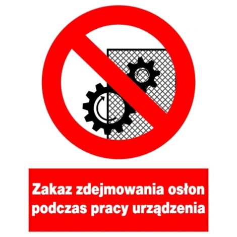 ZZO-22 Interdiction de retirer les protections pendant le travail de bureau