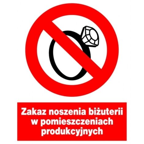 ZZO-31 Interdiction de porter des bijoux à l'intérieur