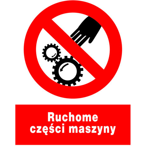 ZZO-40 SCHILD Arbeitsschutzschild Bewegliche Teile der Maschine
